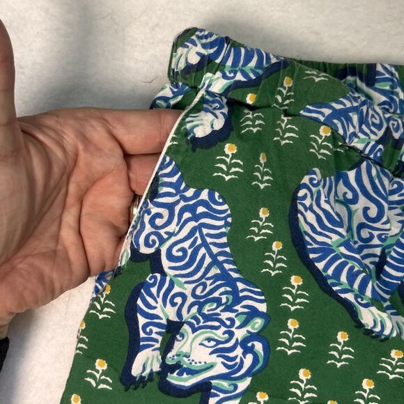 Printfresh Anthropologie Print Fresh Women Pajama Set Sz XL Jade Tiger Queen - Picture 16 of 16